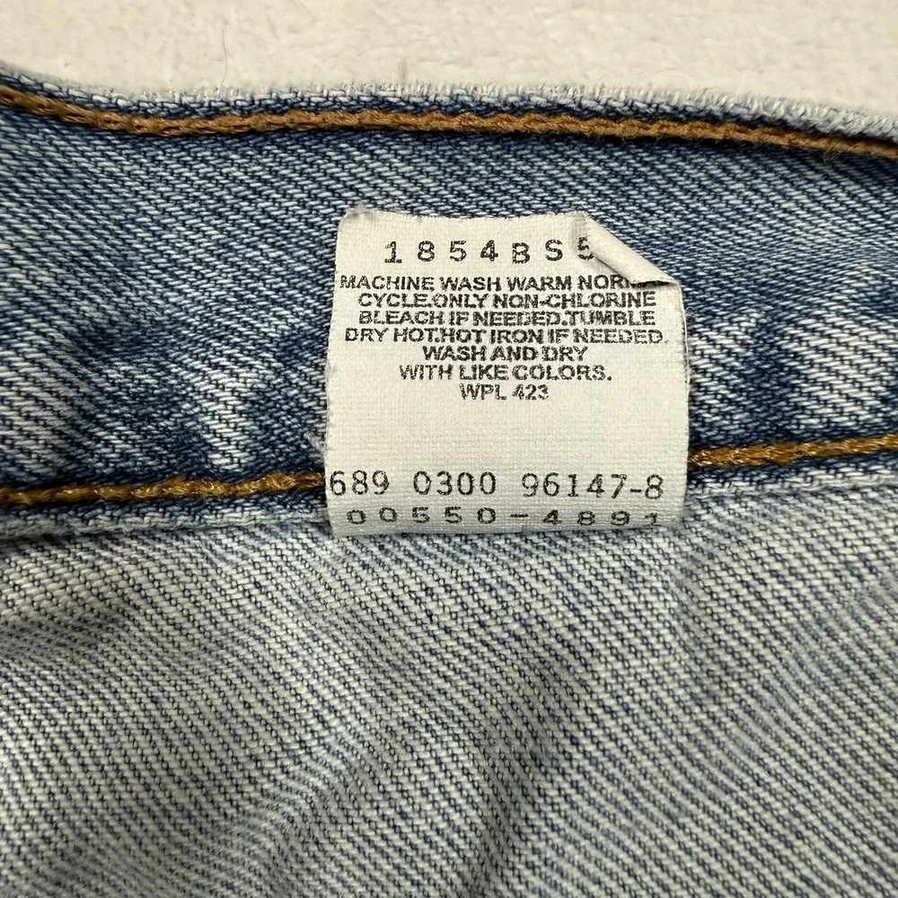 Vintage Levis 550 Jeans Mens 38x30 Blue Relaxed Fit Denim Light‎ Wash 90s